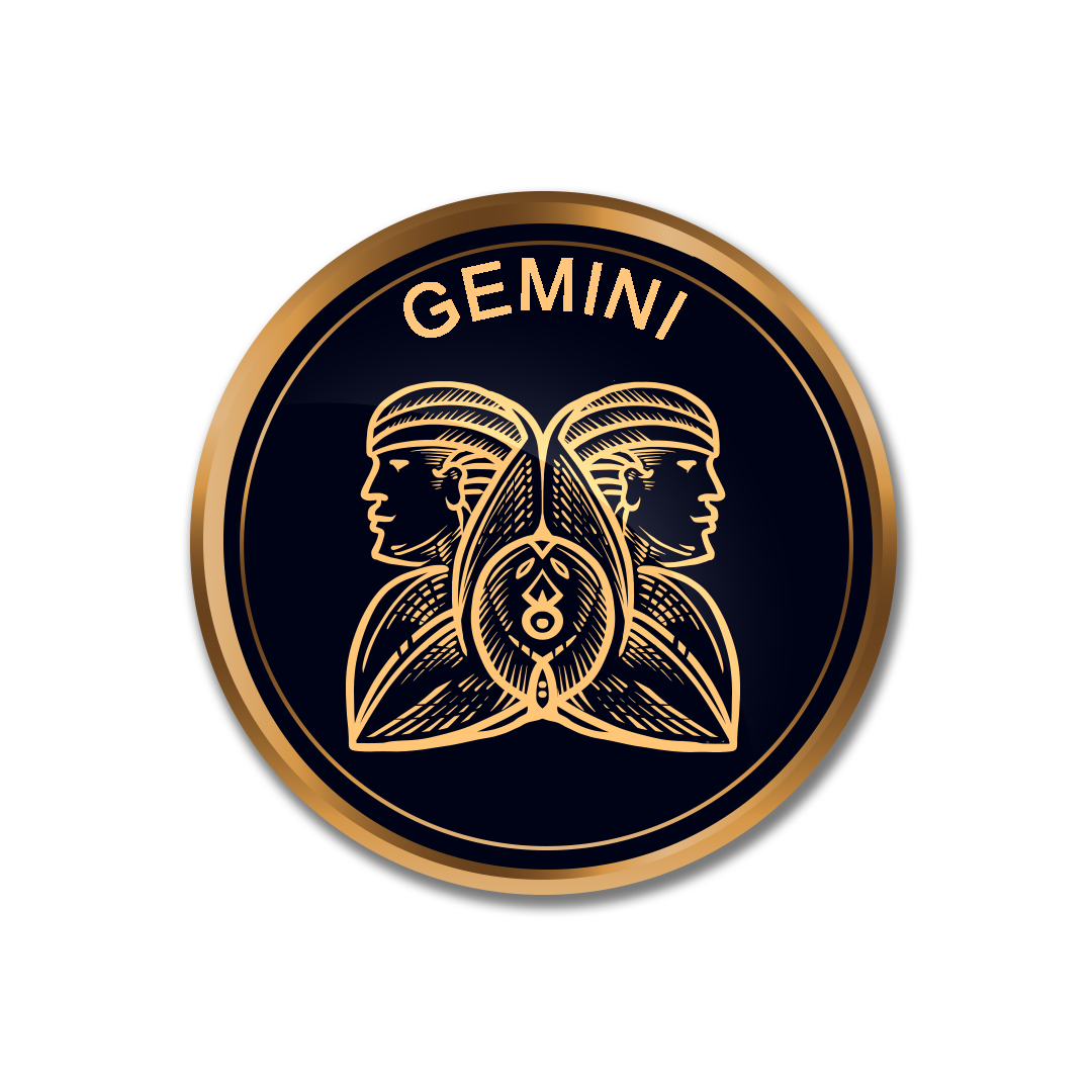 Gemini png, Golden Gemini symbol PNG, zodiac sign Gemini transparent png full hd images download